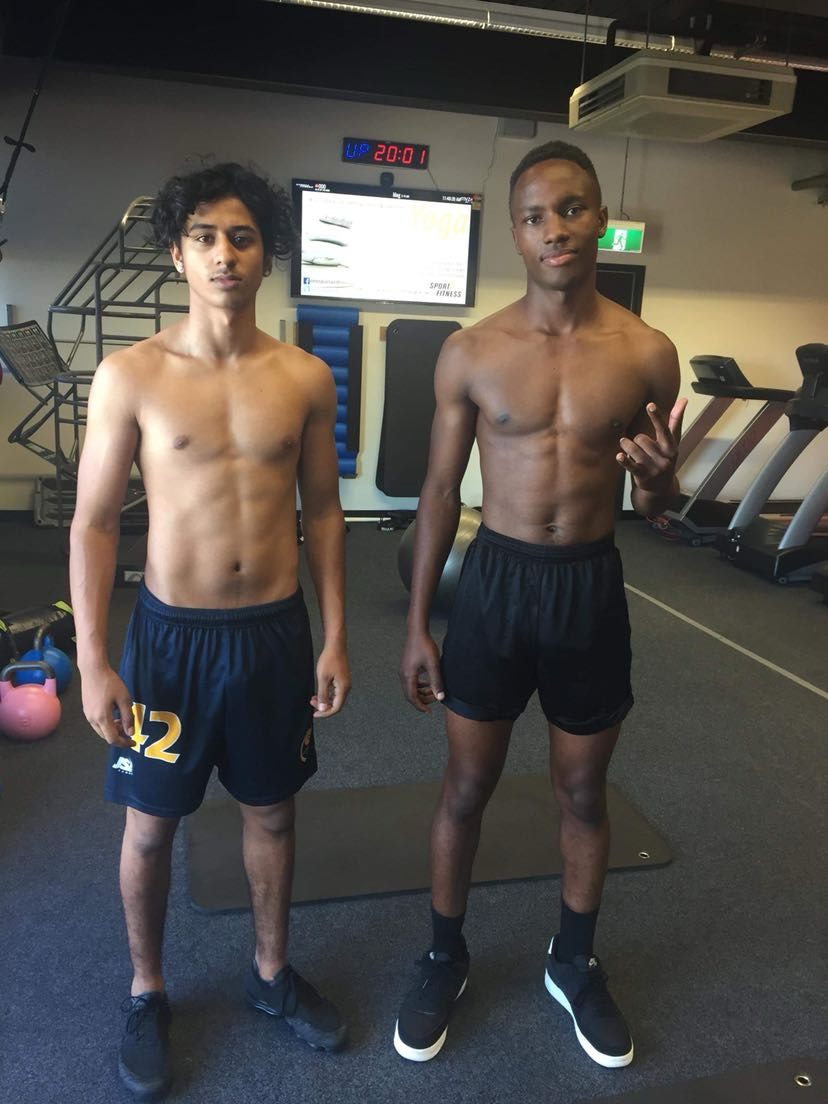 Cali before starting his transformation